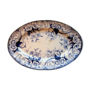 plat ovale art nouveau
