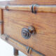 Bamboo-style commode with marble top - Late 19th century