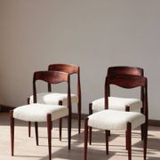 Set of 4 Scandinavian rosewood chairs – Otto Møller style | Vintage