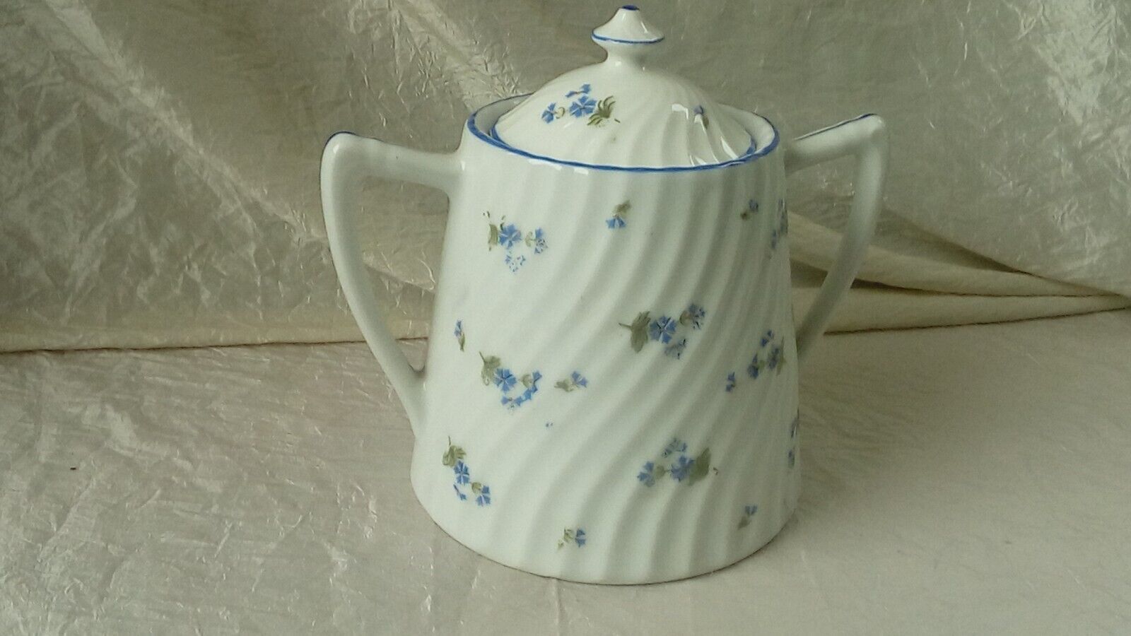 Twisted porcelain sugar bowl decoration blueberry barbel