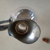 Ewer decanter with tin mount