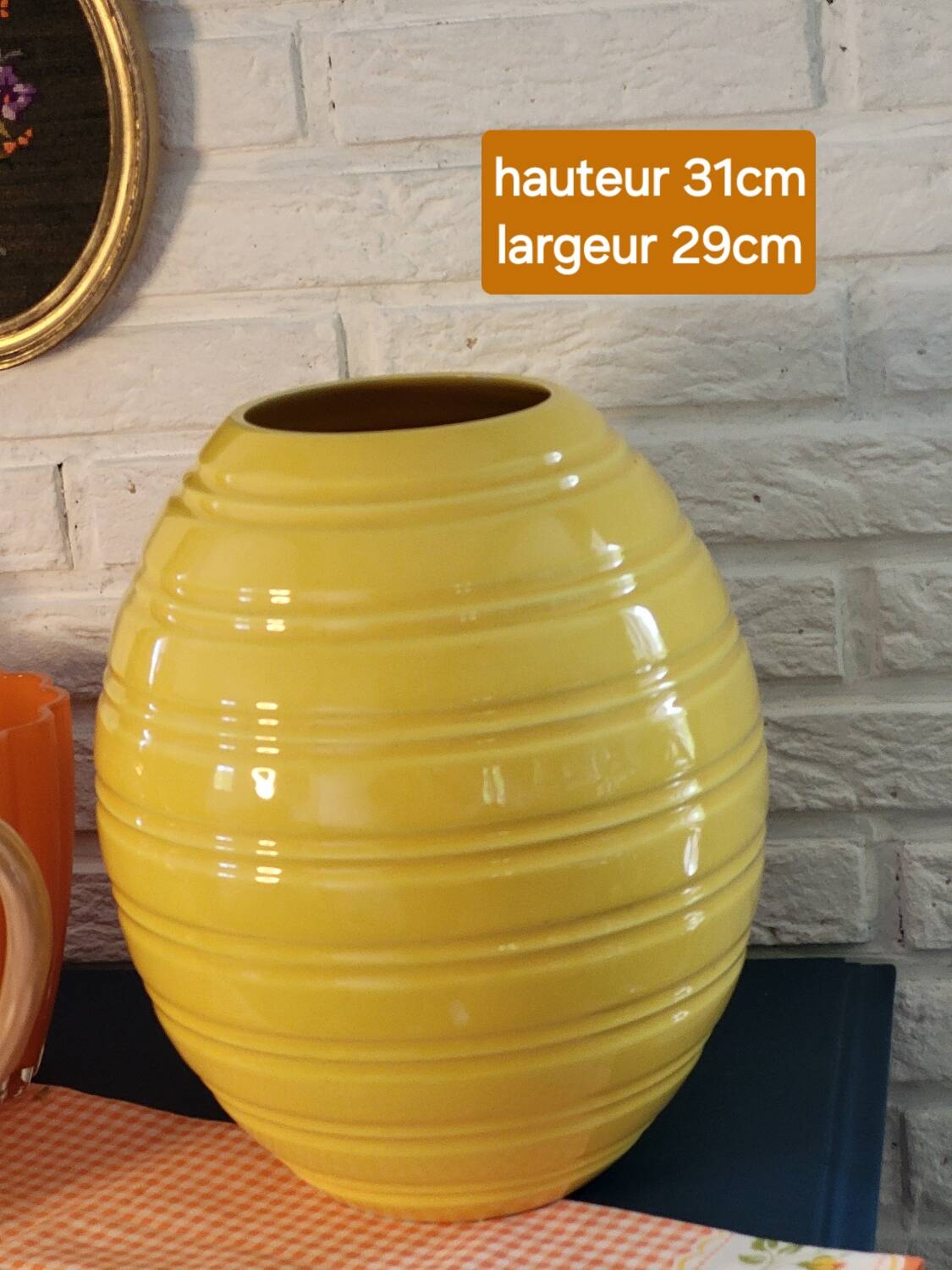 Yellow vase