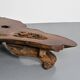 Coffee table made from sequoia root, American craftsmanship, Redwood Park, California, around 1970.