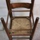 Paire de chaises vintage bois et paille