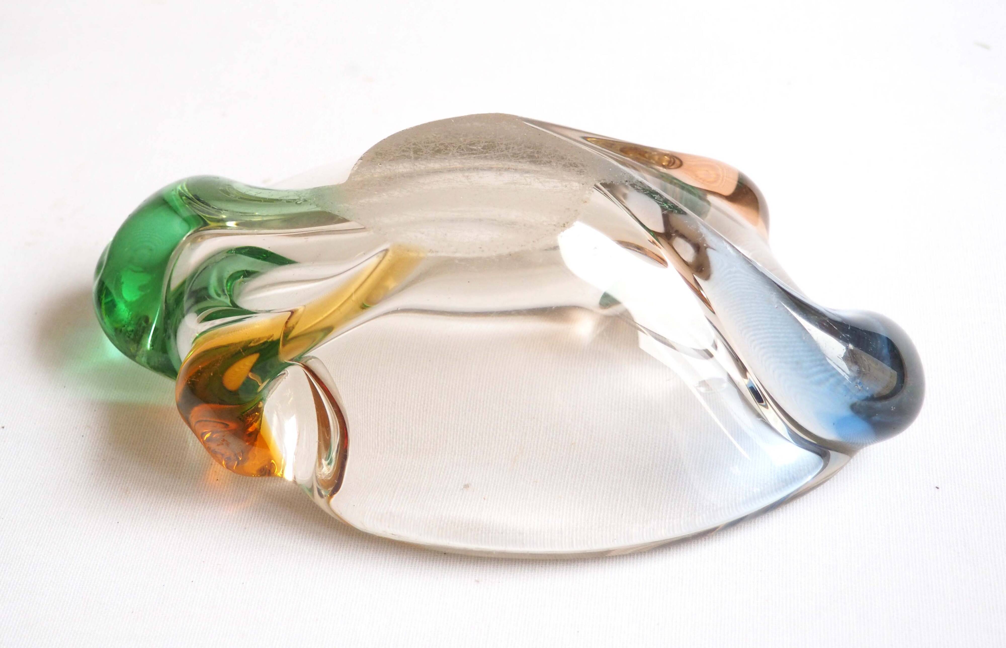 Empty crystal pocket ashtray 3 colors
