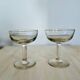 Lot de 2 coupes de champagne anciennes