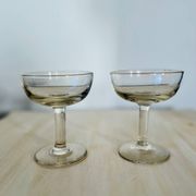 Lot de 2 coupes de champagne anciennes