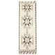 1970s Turkish Hand-Knotted Wool Cotton Beige Runner Rug 112x340