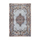 Tapis bleu oriental des années 1980 fait à la main 187 cm x 285 cm