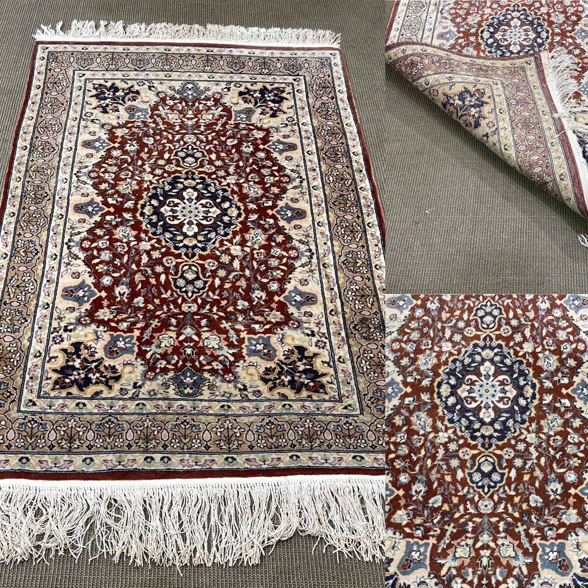 Handmade wool Oriental rug - 1.70m x 96cm