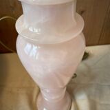 Vintage 1960 lamp in pink alabaster