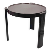 Table italienne Space Age des années 1970 en plastique marron, table d'appoint ou table basse vintage