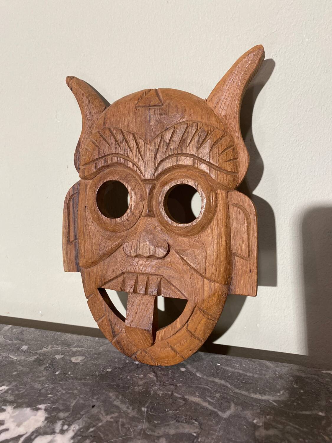 Handmade wooden mask