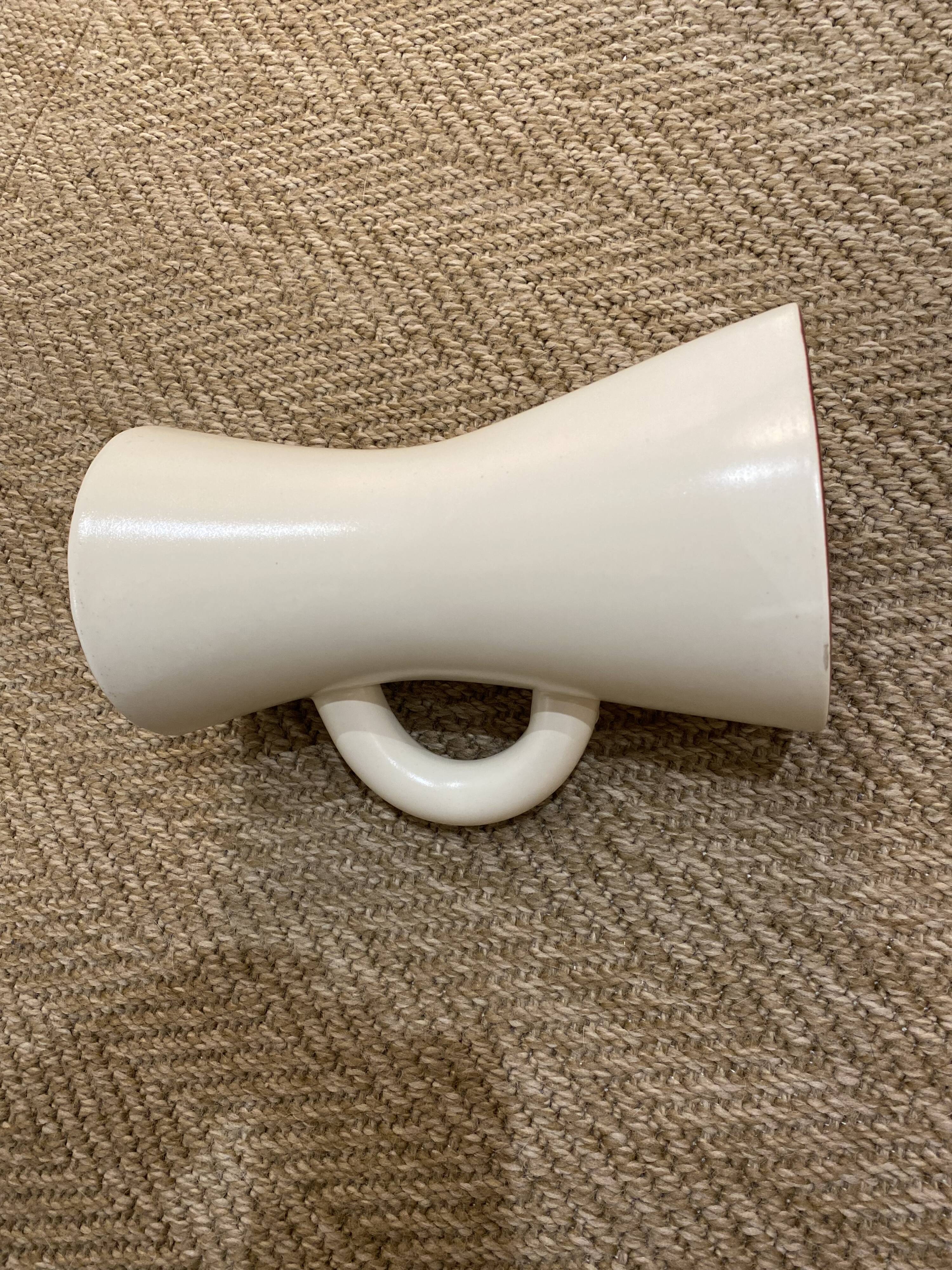 Saint Clément ceramic diabolo pitcher vase 1950