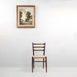 20th Century Belgian Painting of a farm scene with gilded wooden frame