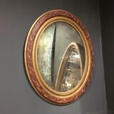 Oval gilded mirror 107x90cm