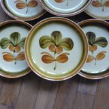 7 Assiettes dessert Gien L1 / 200113