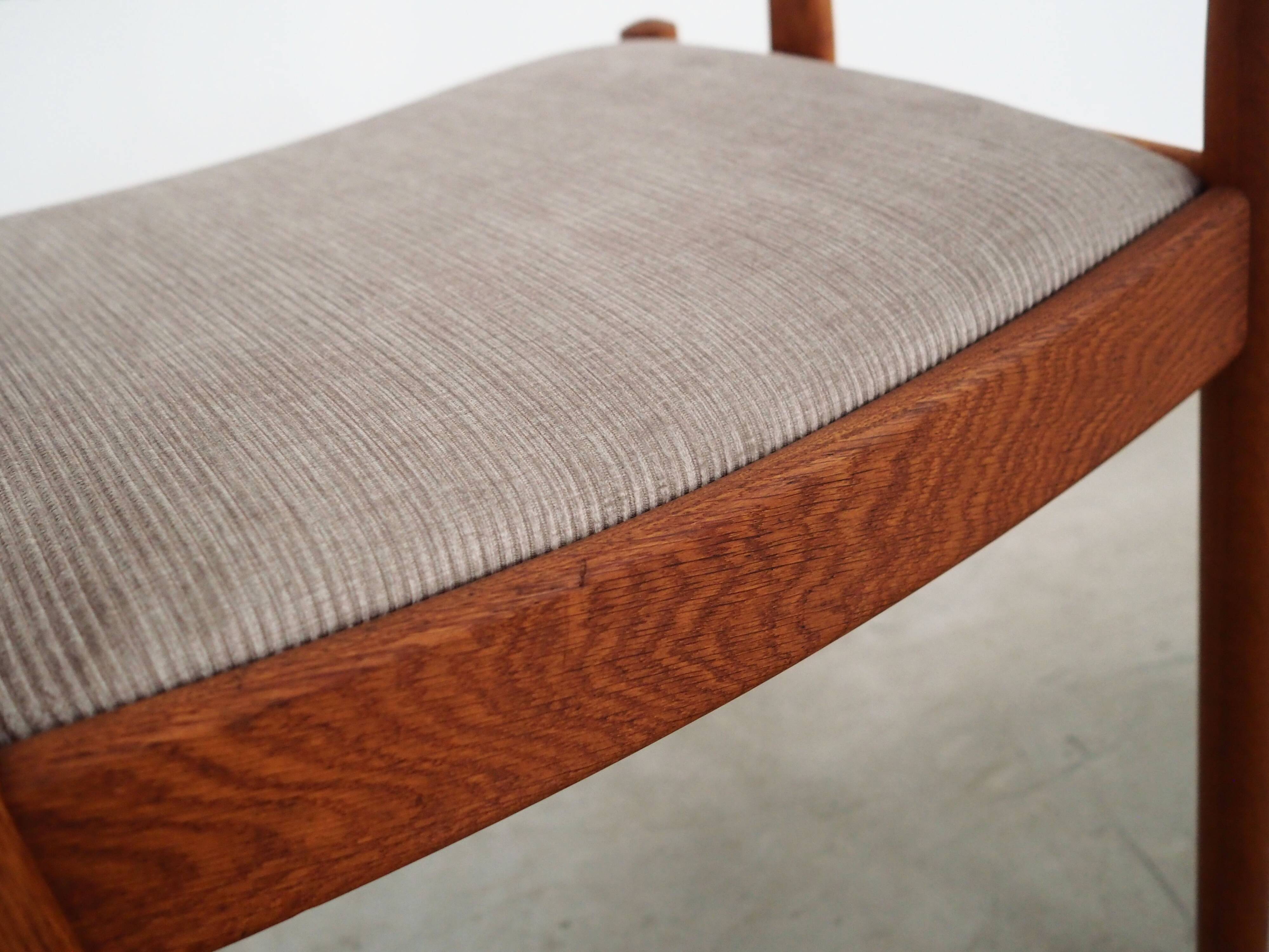 Oak chair, Danish design, 1960s, designer: Poul M Volther, manufacturing: FDB