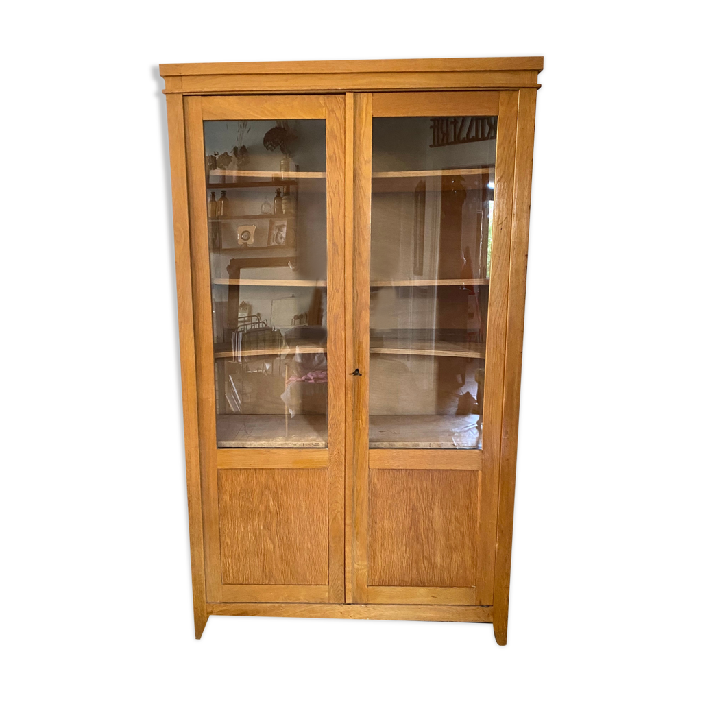Armoire parisienne vitrée vintage Selency