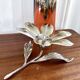 Flower candle holder with removable petals and ashtrays from the 60s/70s