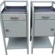 Pair of metal bedside tables from the 1950s.