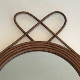 Rattan mirror. circa 1950