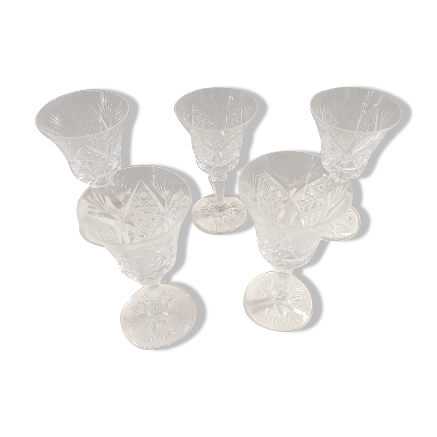 5 glasses Saint Louis