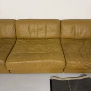 Large modular corner sofa De Sede DS-76, 6 vintage leather modules