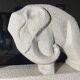 Art Deco Cubist Lamp – Primavera Workshop, Printemps. Vintage design with elephant