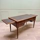 Louis XVI Style Mahogany Flat Desk With Zippers XIX Eme Century