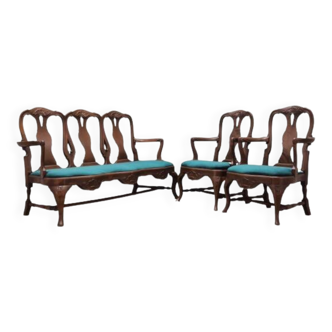 Living room set, style: Chippendale, 1970s, production: Denmark