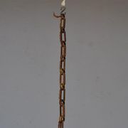 Lustre pampilles doré époque fin XIXème 6 feux