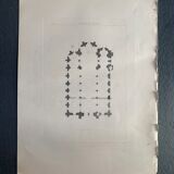 Engraving of ancient architecture