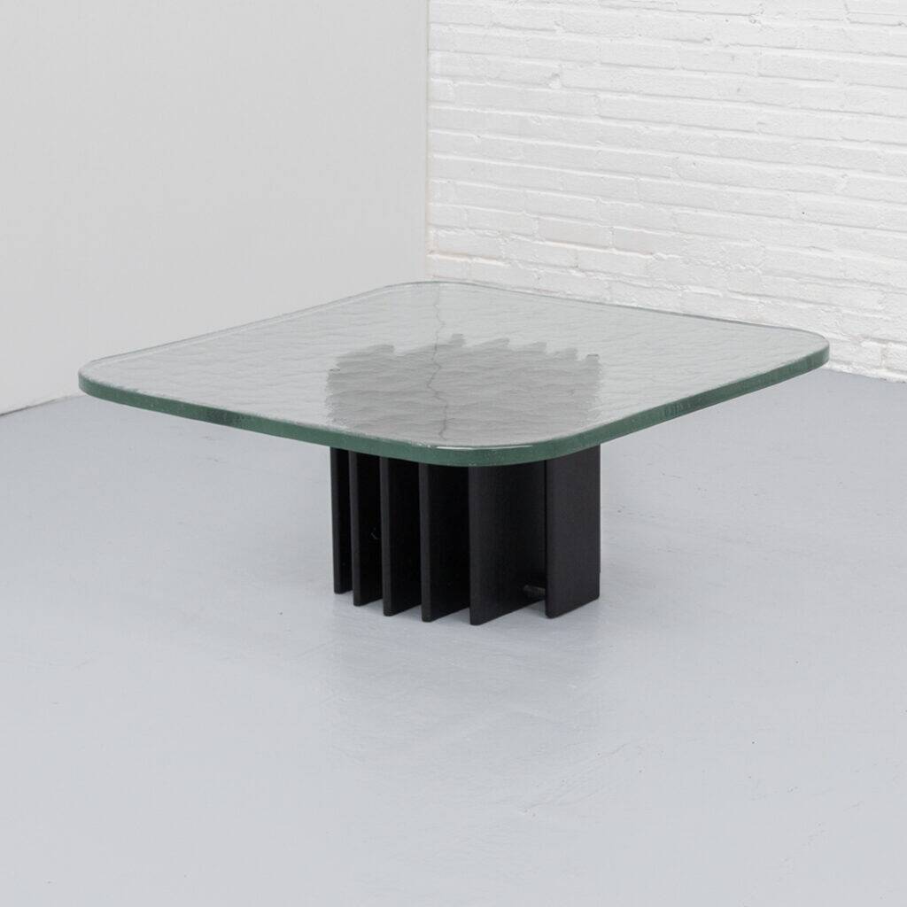 Heinz Lilienthal glass coffee table 1970s