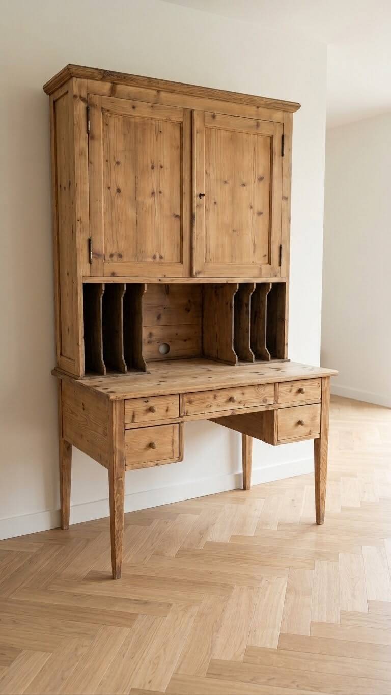Antique wooden tiered desk