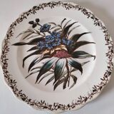Sanejouand & Graves Clairefontaine plate, polychrome Tavia decoration