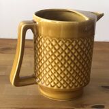 Vintage saffron colored pitcher