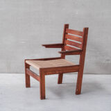 Pair of French Mid-century Cord Armchairs