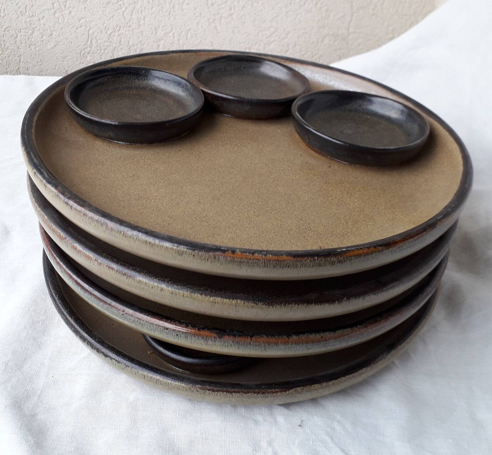 Ceramic Arts Fondue Plates