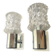 Pair of vintage Italian chrome wall lights by Targetti 1970