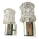 Pair of vintage Italian chrome wall lights by Targetti 1970