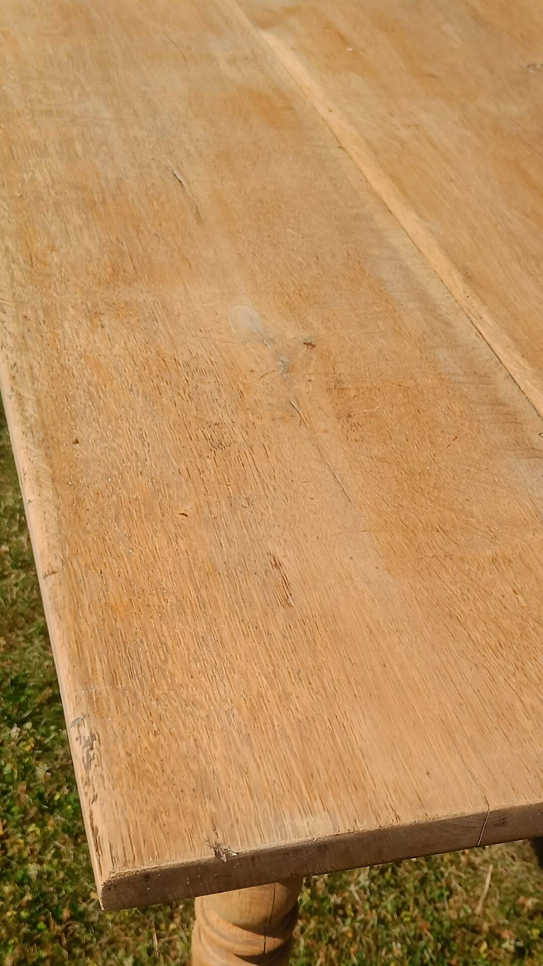 Oak farmhouse table
