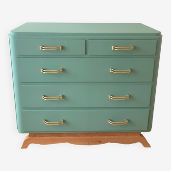 Art Deco chest of drawers with 5 drawers