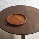 Teak tray with metal handles, Digsmed Denmark, 1960's