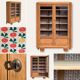 Parisian glazed wardrobe 1930 raw wood