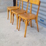 Set of 3 Baumann bistro chairs