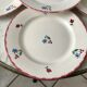 Set of 5 flat plates badonviller model "dany" years 30-40