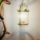 Large round St Louis XV corridor lantern from the mid-20th century in gilded bronze