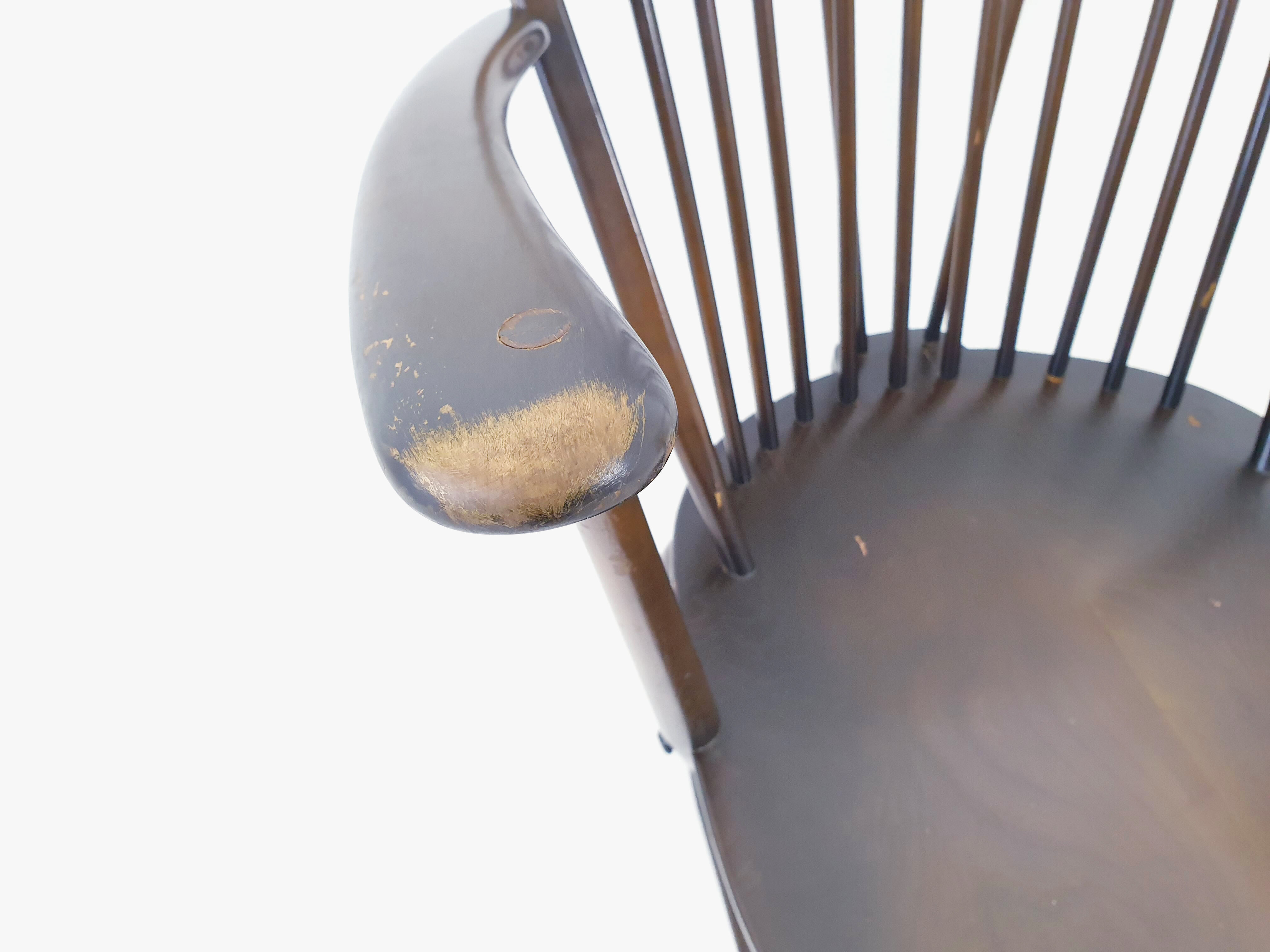 Grandfather wooden chair by Ercol 1978