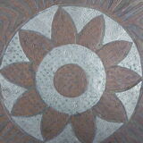 Plate brass, inlaid with metal sheets